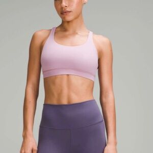 Lululemon Energy Bra *Medium Support, B–D Cups Rose Blush Size 12